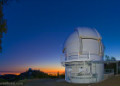 The Automated Planet Finder Telescope dome shortly after sunset. Lick Observatory (Image courtesty of L. Hatch © )