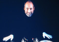 Optician Dave Hilyard and the DEIMOS spectrograph camera optics.